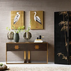 Konsola Osaka 149x45 cm brązowa