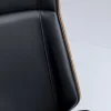 Krzesło biurowe Rouven 59x112 cm czarno-brązowe