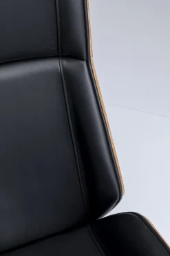 Krzesło biurowe Rouven 59x112 cm czarno-brązowe