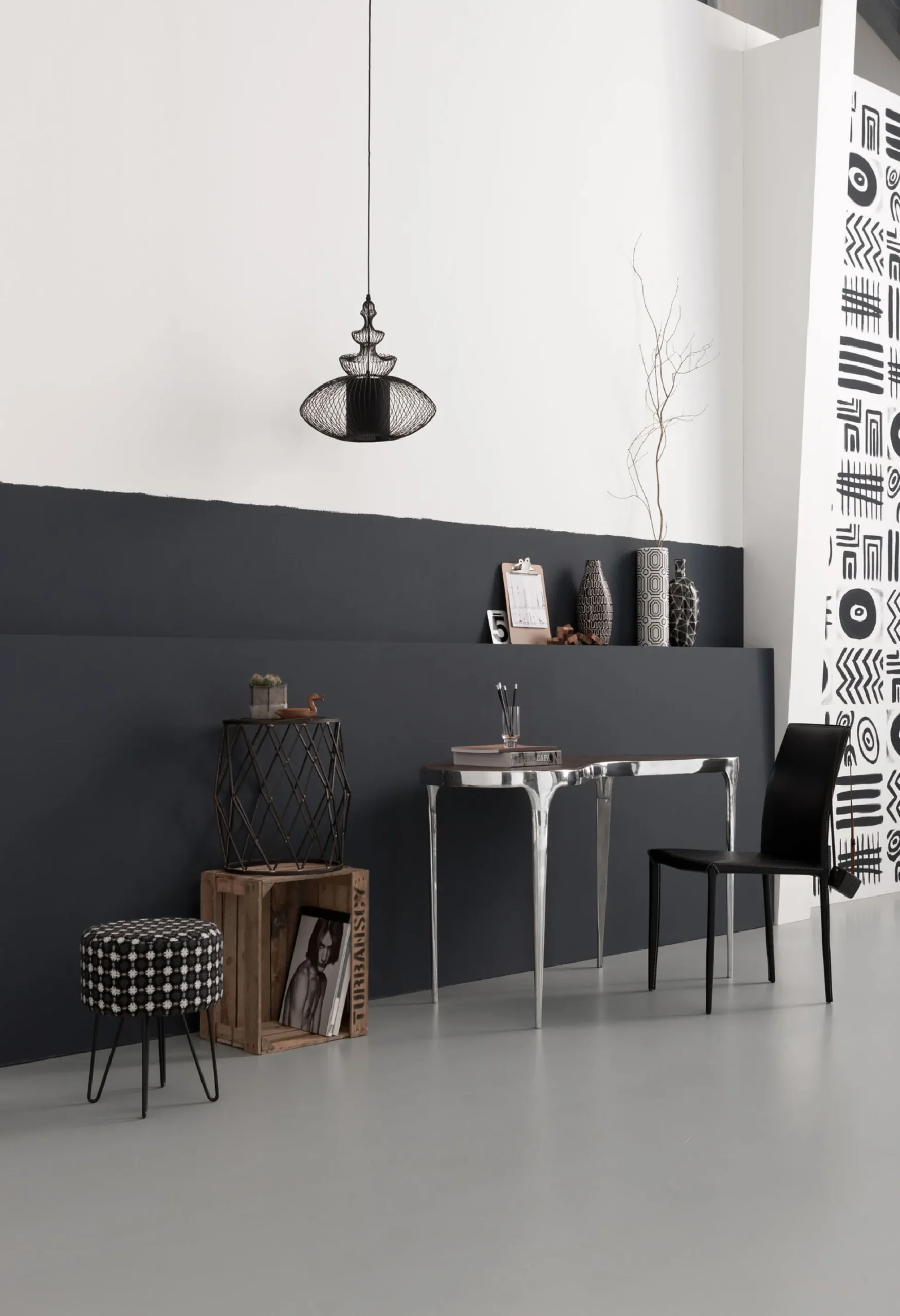 Krzesło Milano 47x91 cm czarne