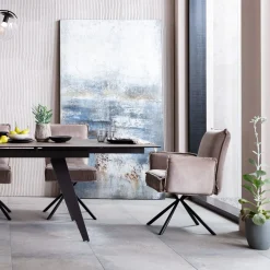 Krzesło obrotowe Chelsea 50x91 cm szare