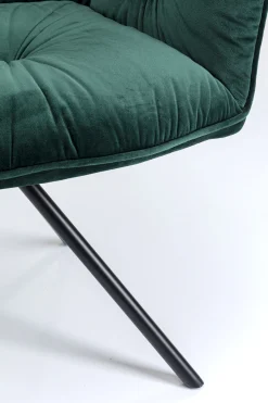 Krzesło z podłokietnikami Mila 60x89 cm zielone