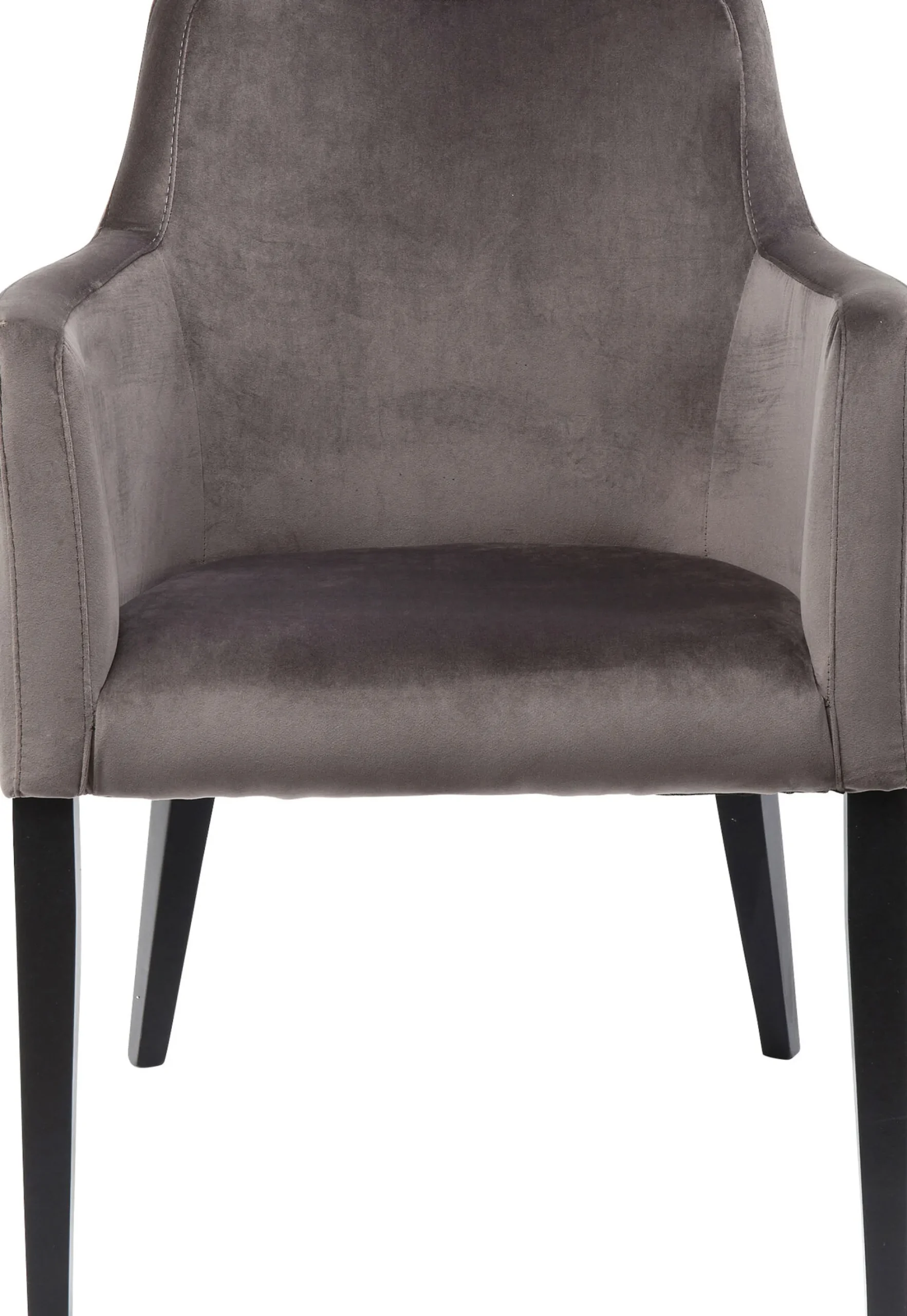 Krzesło z podłokietnikami Mode Velvet 60x87 cm szare