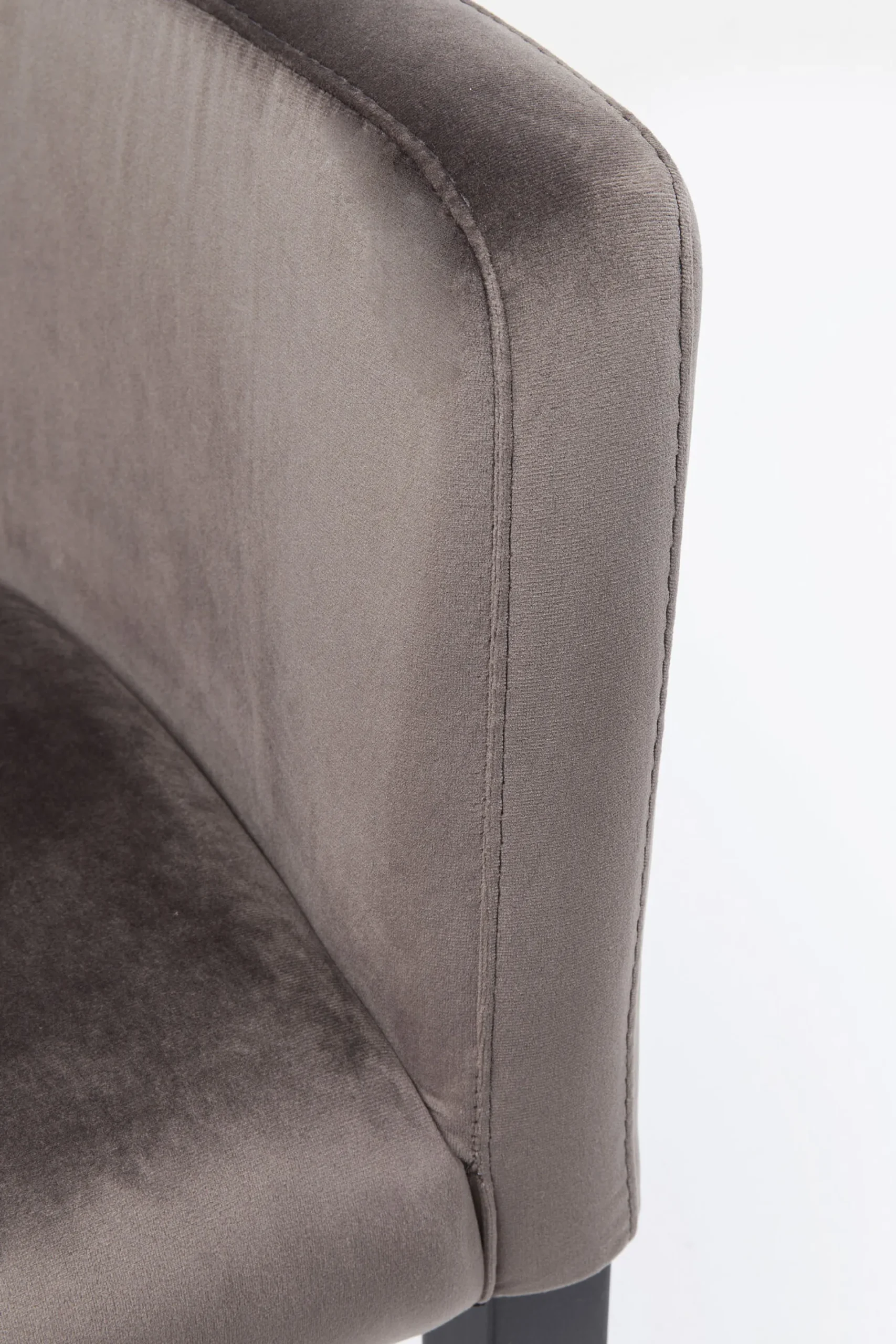 Krzesło z podłokietnikami Mode Velvet 60x87 cm szare