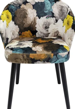 Krzesło z podłokietnikami Peony Yellow 56x77 cm