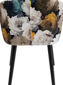 Krzesło z podłokietnikami Peony Yellow 56x77 cm