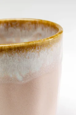 Kubek bez ucha kamionkowy różowy 370 ml