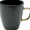 Kubek Vibrations 380 ml grafitowo-złoty