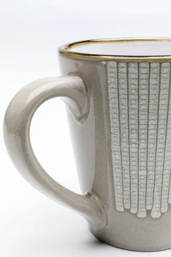 Kubek z uchem ceramiczny 420 ml szarobeżowy