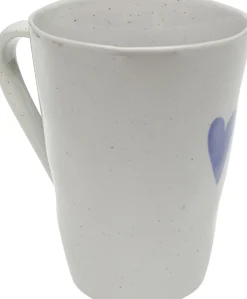 Kubek z uchem motyw niebieskiego serca 350 ml