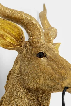 Lampa ścienna Animal Goat 45x74 cm złota