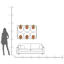 Lampa ścienna Balance Circle 96x122cm