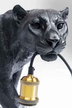 Lampa podłogowa Animal Bagheera 85x40 cm czarna