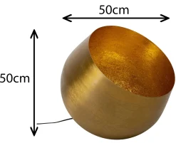 Lampa podłogowa Apollon Smooth Ø50 cm czarna