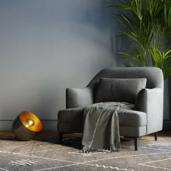 Lampa podłogowa Apollon Smooth Ø28 cm czarna
