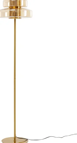 Lampa podłogowa Arcadia bursztynowa 155cm