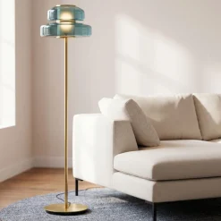 Lampa podłogowa Arcadia niebieska 155cm