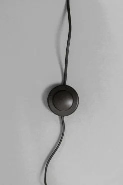 Lampa podłogowa beżowa lniana boucle 190 cm