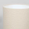 Lampa podłogowa beżowa lniana boucle 130 cm