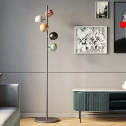 Lampa podłogowa Calotta Antico 5L 40x200 cm kolorowa