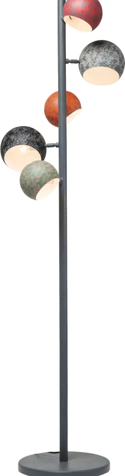 Lampa podłogowa Calotta Antico 5L 40x200 cm kolorowa