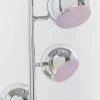 Lampa podłogowa Calotta Chrome 40x200 cm srebrna