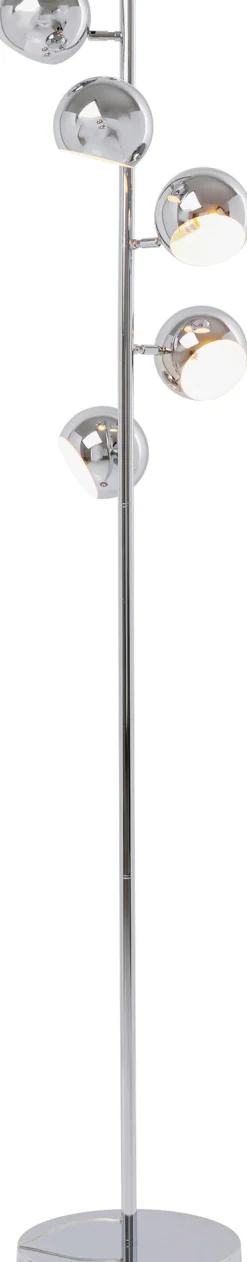 Lampa podłogowa Calotta Chrome 40x200 cm srebrna