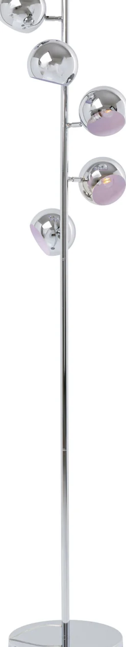 Lampa podłogowa Calotta Chrome 40x200 cm srebrna