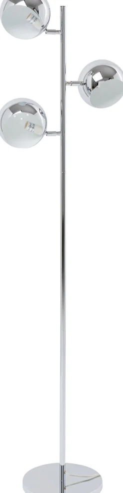 Lampa podłogowa Calotta 40x151 cm srebrna