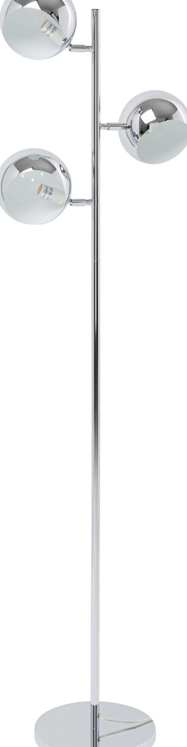Lampa podłogowa Calotta 40x151 cm srebrna