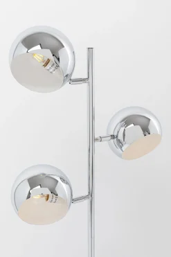 Lampa podłogowa Calotta 40x151 cm srebrna
