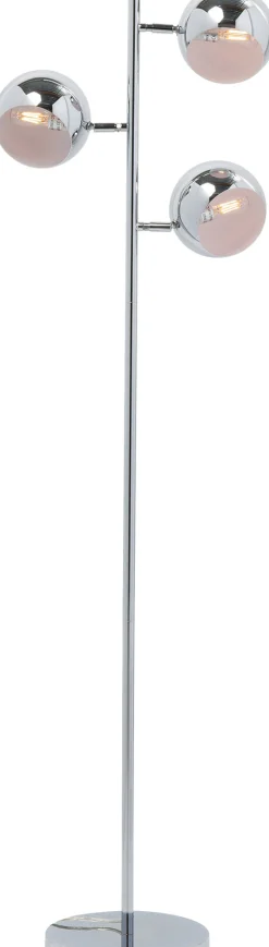 Lampa podłogowa Calotta 40x151 cm srebrna