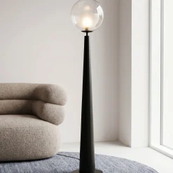 Lampa podłogowa Disco Ball czarna 163cm