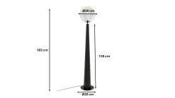 Lampa podłogowa Disco Ball czarna 163cm