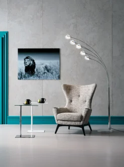 Lampa podłogowa Five Fingers 100x220 cm chromowa