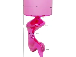 Lampa podłogowa Flow Figure różowa 157cm