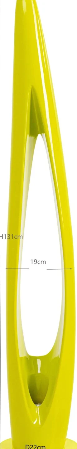 Lampa podłogowa Flow Flame zielona 132cm
