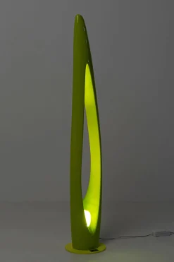 Lampa podłogowa Flow Flame zielona 132cm