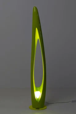 Lampa podłogowa Flow Flame zielona 132cm