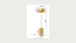 Lampa podłogowa Loungy ecru 160cm
