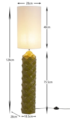 Lampa podłogowa Luma Green 128cm