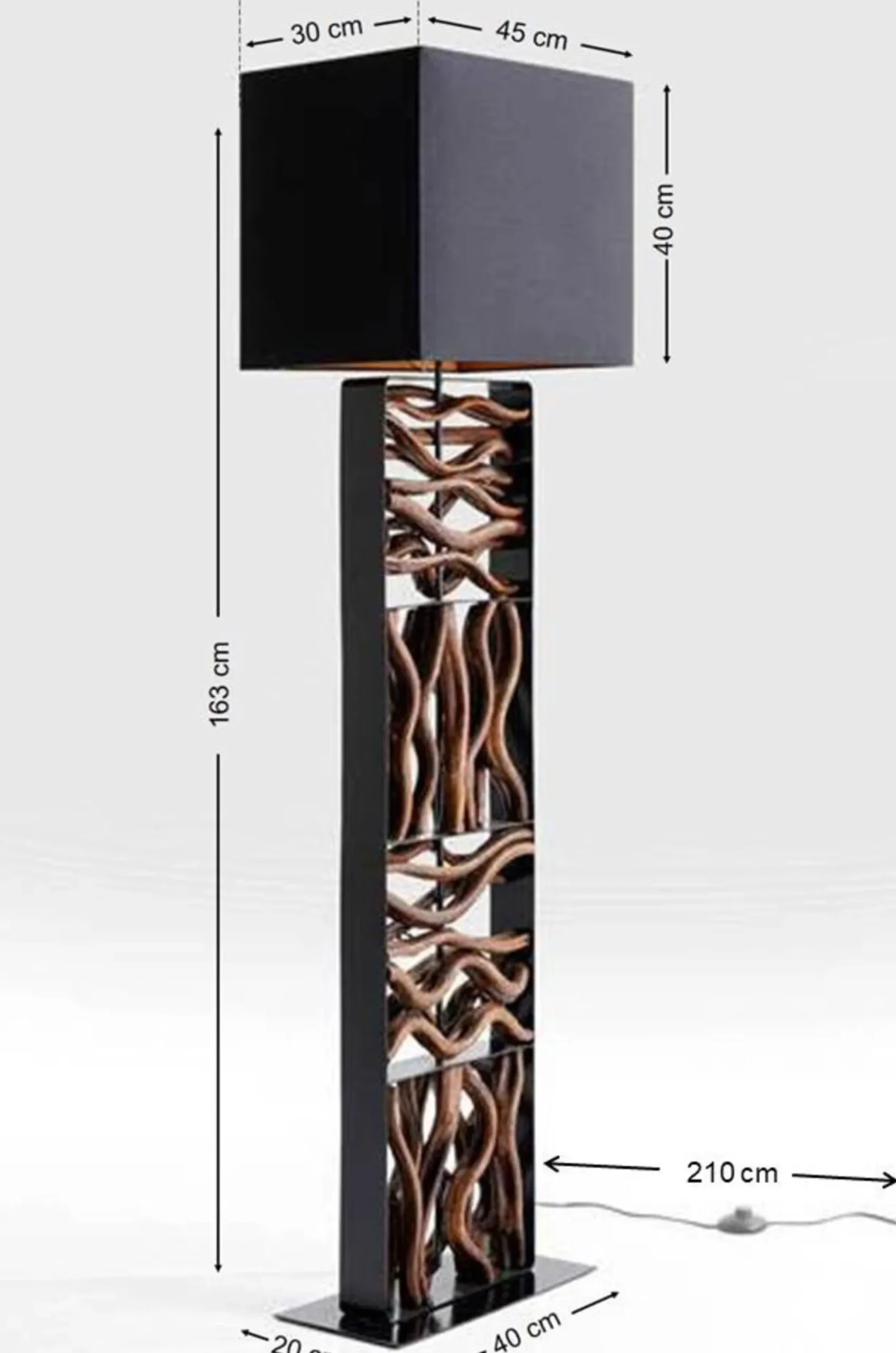 Lampa podłogowa Nature Wave 45x163 cm