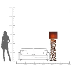 Lampa podłogowa Nature Wave 45x163 cm