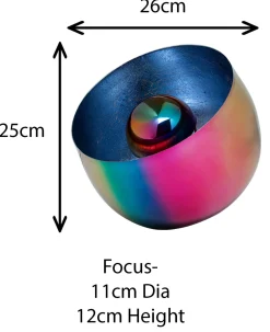 Lampa Podłogowa Rainbow Niebieska Ø26cm