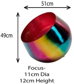 Lampa Podłogowa Rainbow Różowa Ø51cm