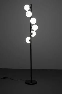 Lampa podłogowa Scala Balls Milky Black 160cm
