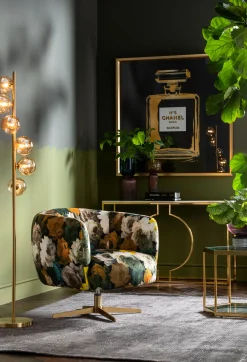 Lampa podłogowa Scal Balls 28x160 cm mosiężna