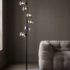 Lampa podłogowa Scal Balls 28x160 cm czarna