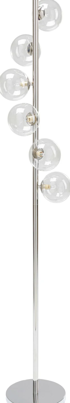 Lampa podłogowa Scal Balls 28x160 cm srebrna