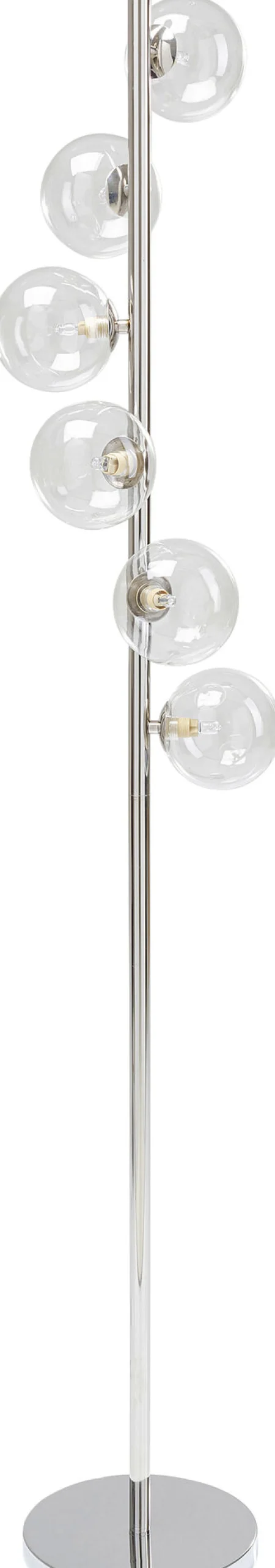 Lampa podłogowa Scal Balls 28x160 cm srebrna